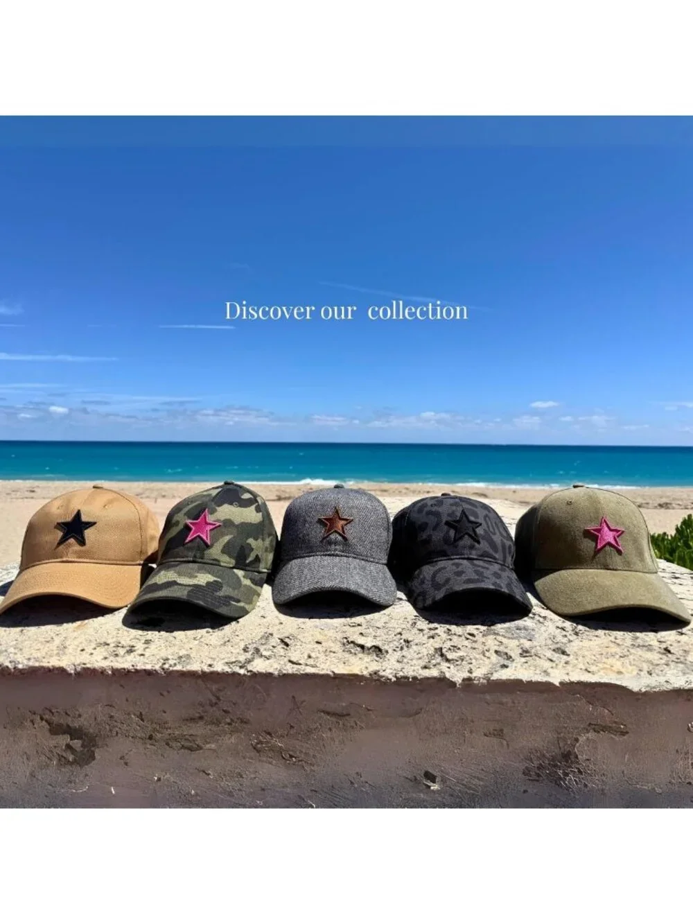 Cute Embroidered Star Women's Baseball Cap - Adjustable Aesthetic Hat for Women